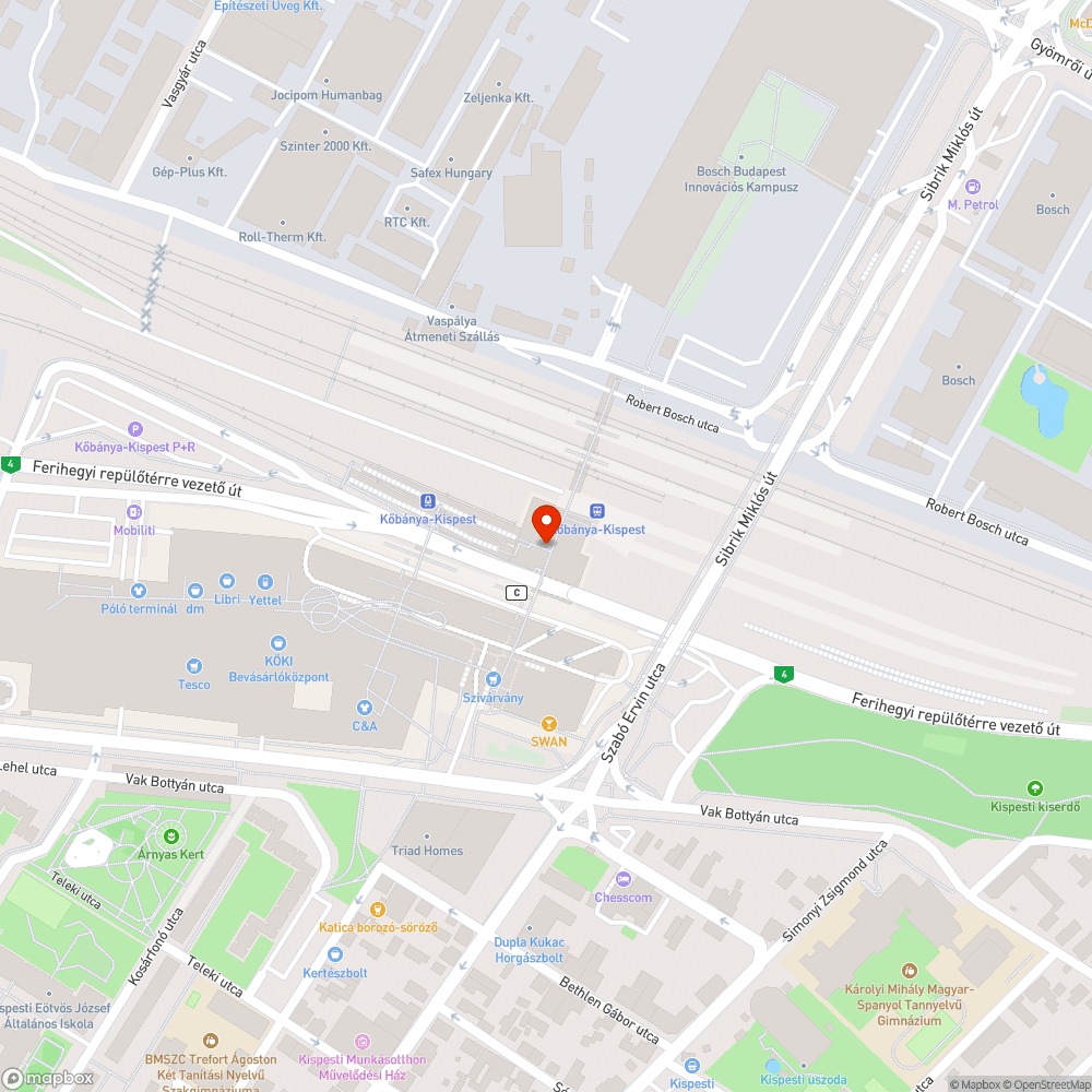 Felkunkorodott padlóburkolat a MÁV közlekedő folyosón - Köki bejelentés helye