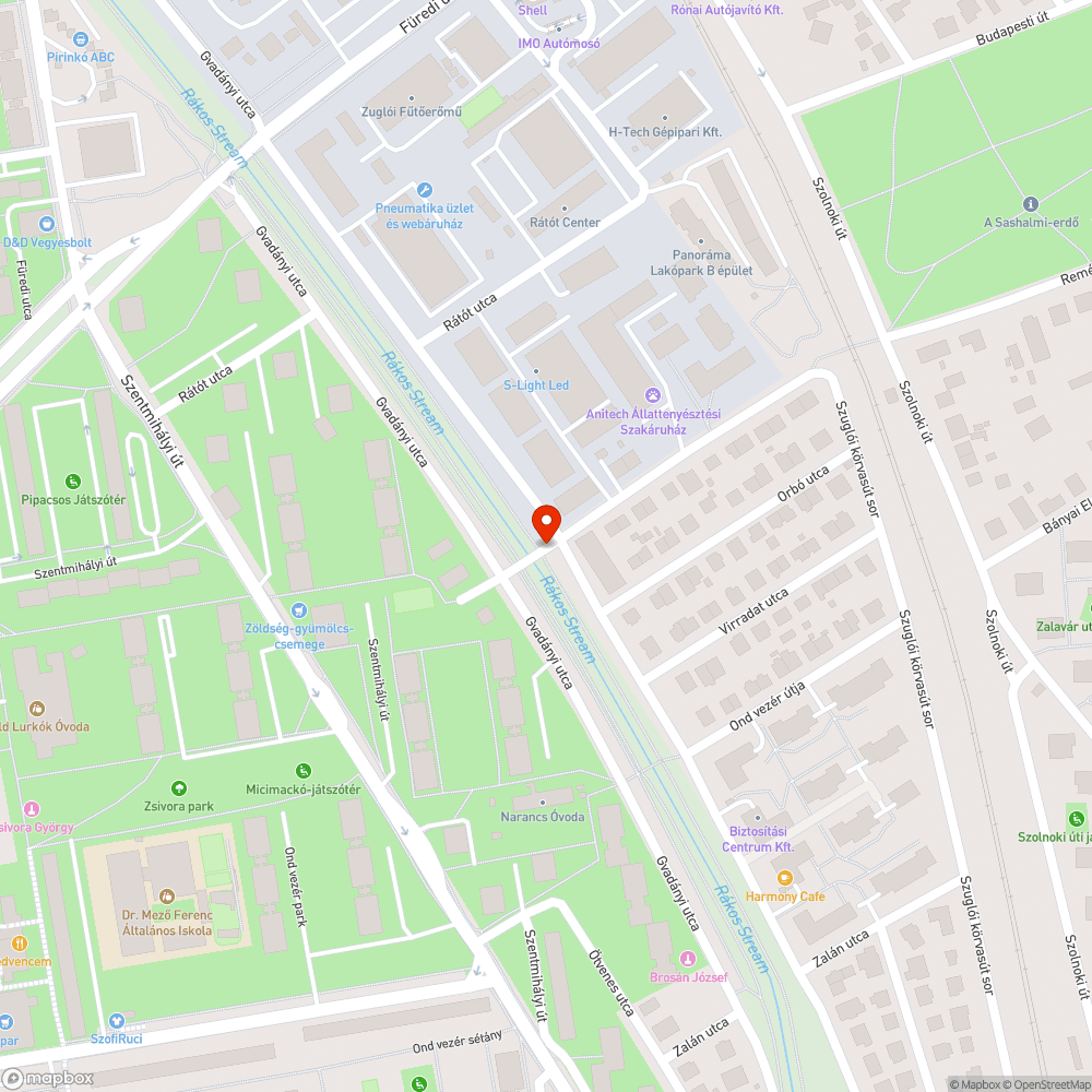 Óriás kátyúk bejelentés helye