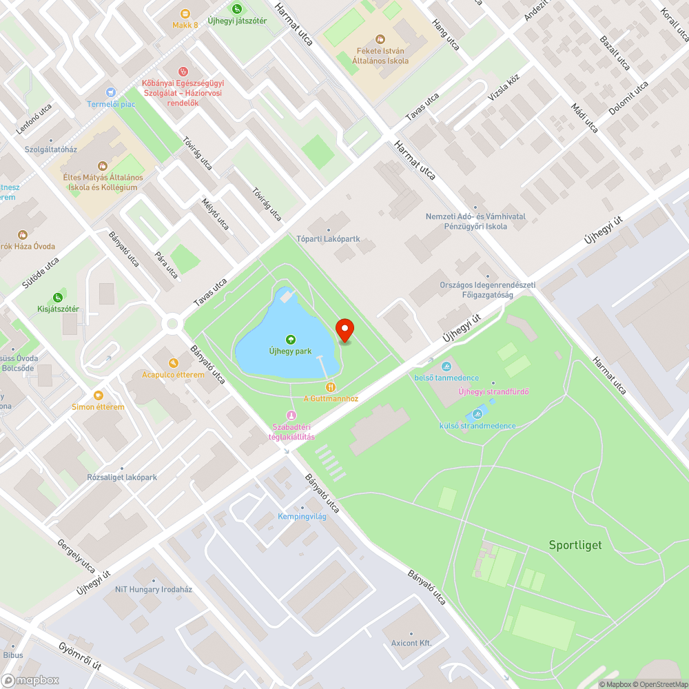 Leeső tájékoztatótáblák a Mély-tónál bejelentés helye