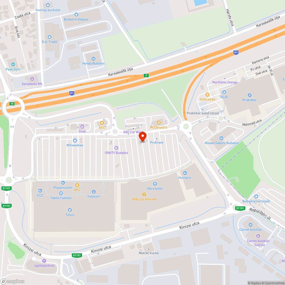 Szemét a KIKA előtt bejelentés helye