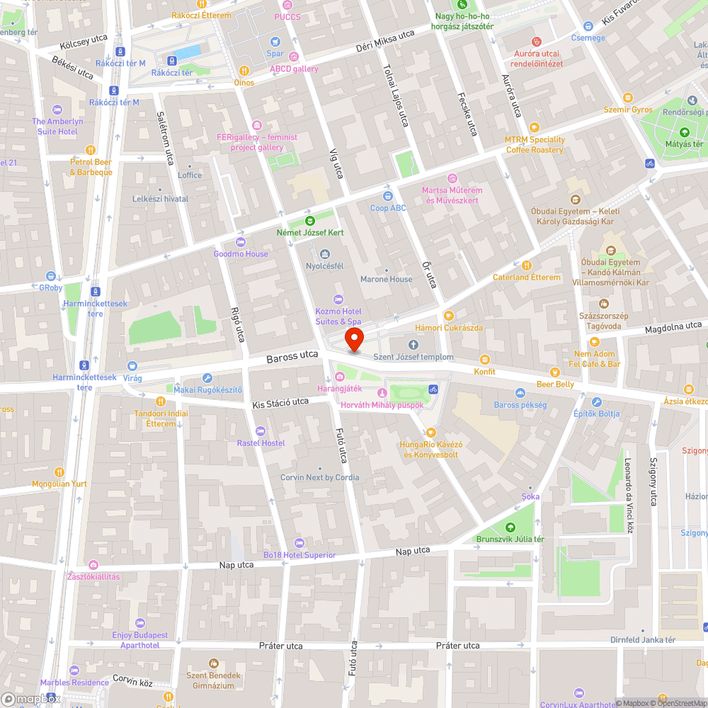 Faültetés - Horváth Mihály tér bejelentés helye