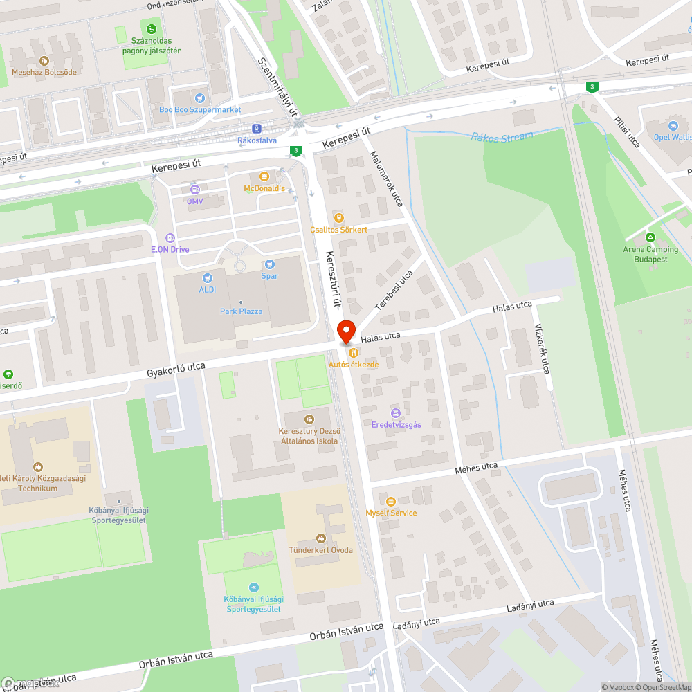 Térfigyelő kamera képét takarja egy reklám tábla bejelentés helye