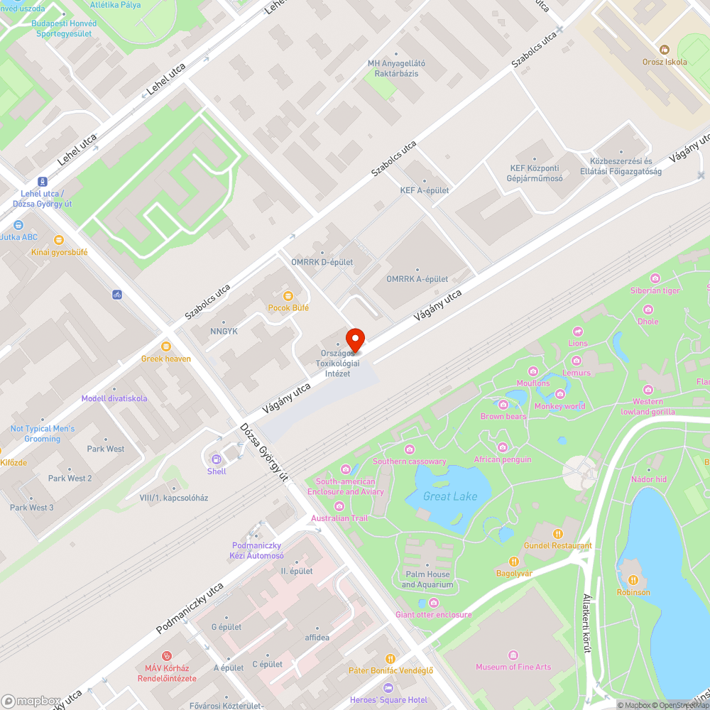 Kerékpárút megközelíthetetlen bejelentés helye