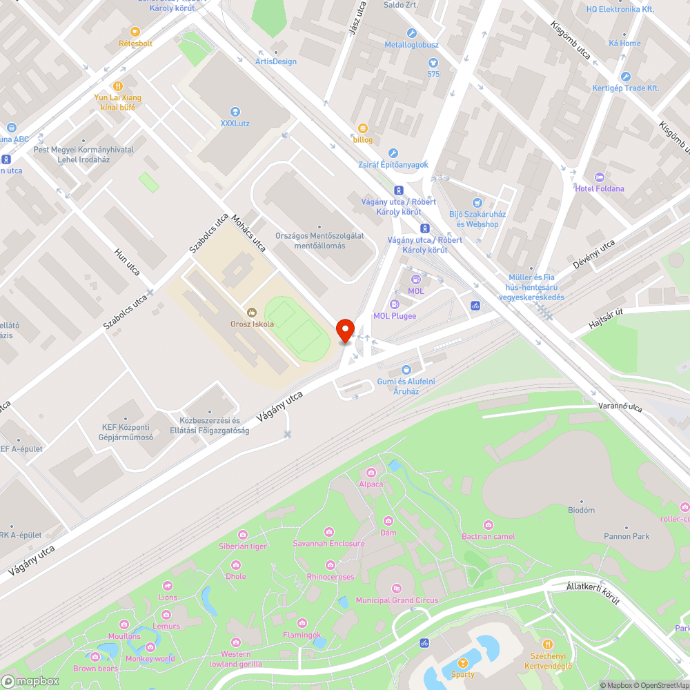 Felpúposodott kerékpárút bejelentés helye