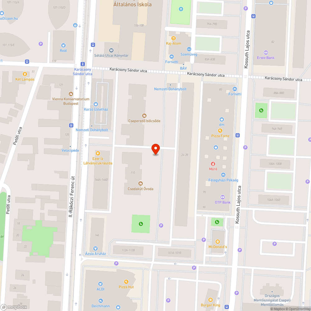 Kiszedett poller bejelentés helye