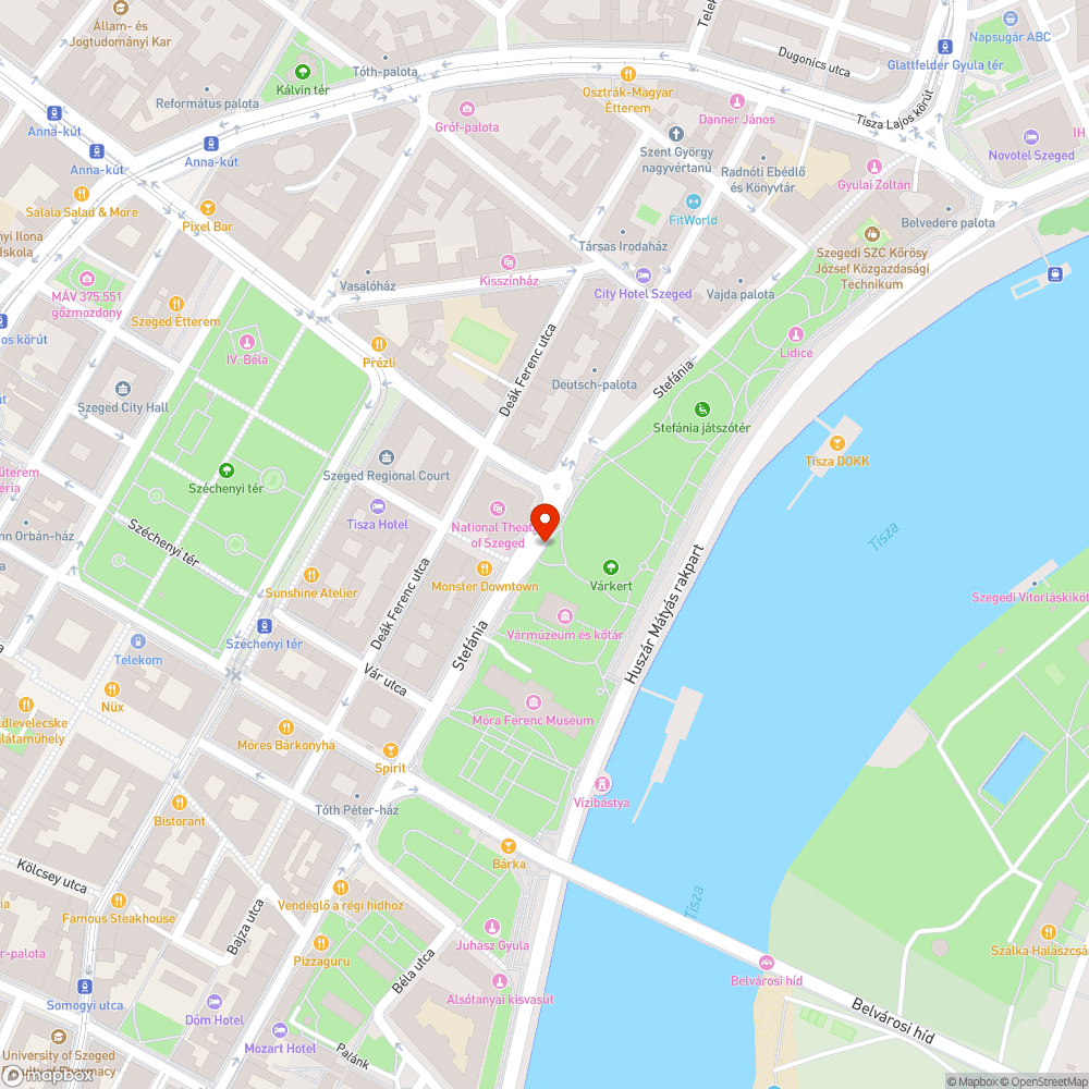 Megrongálódott pad bejelentés helye