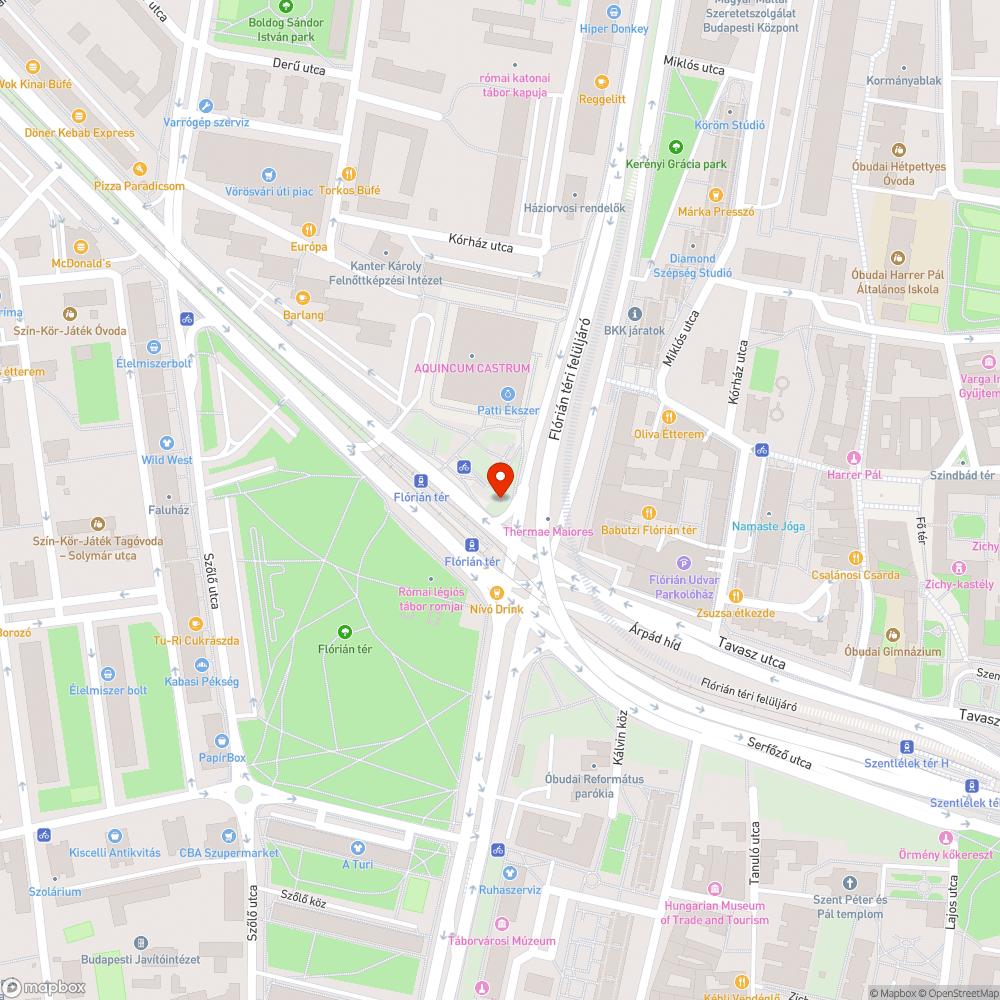 III. Flórián tér - köztisztaság bejelentés helye