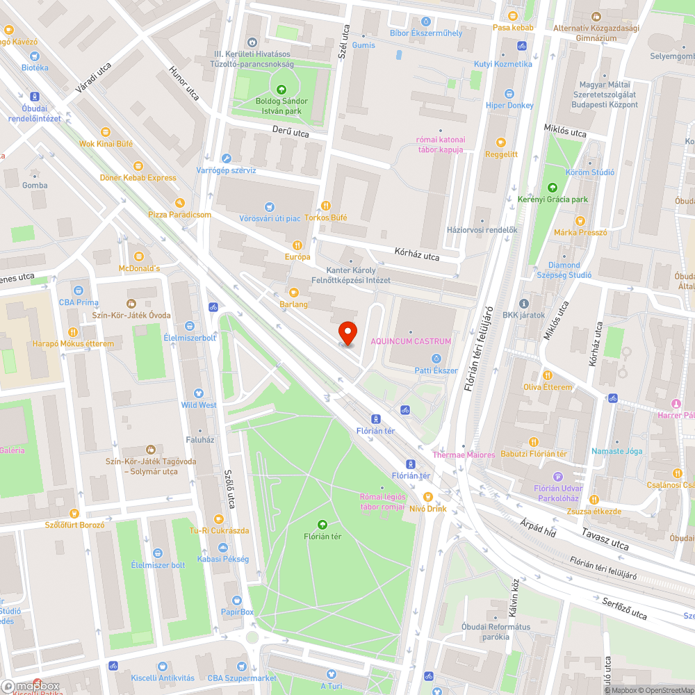 III. Flórián tér - Vörösvári út járdahibák javítása bejelentés helye