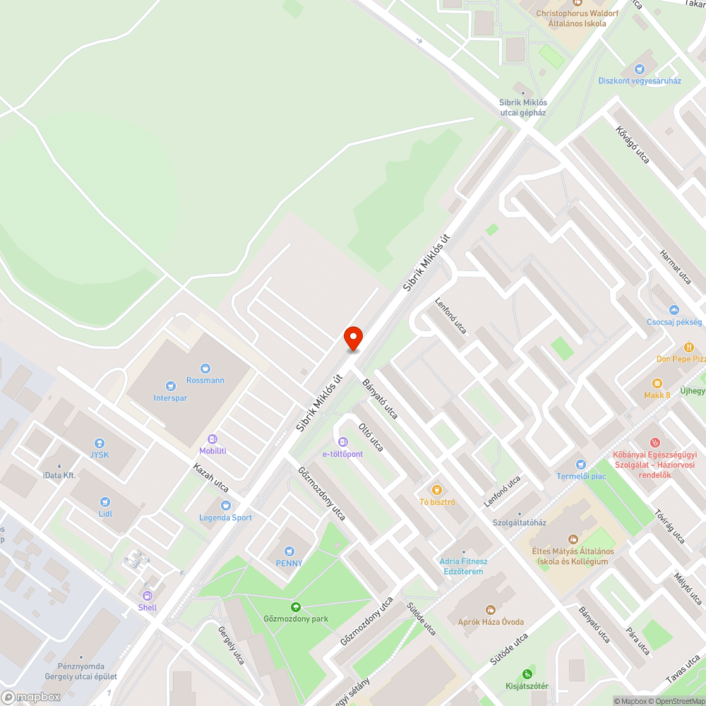 Sibrik parkoló fala bejelentés helye