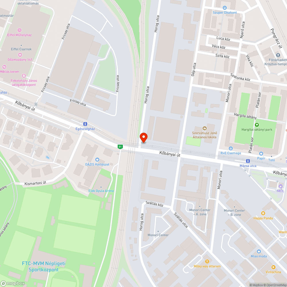 Hiányzó fényterelő bejelentés helye