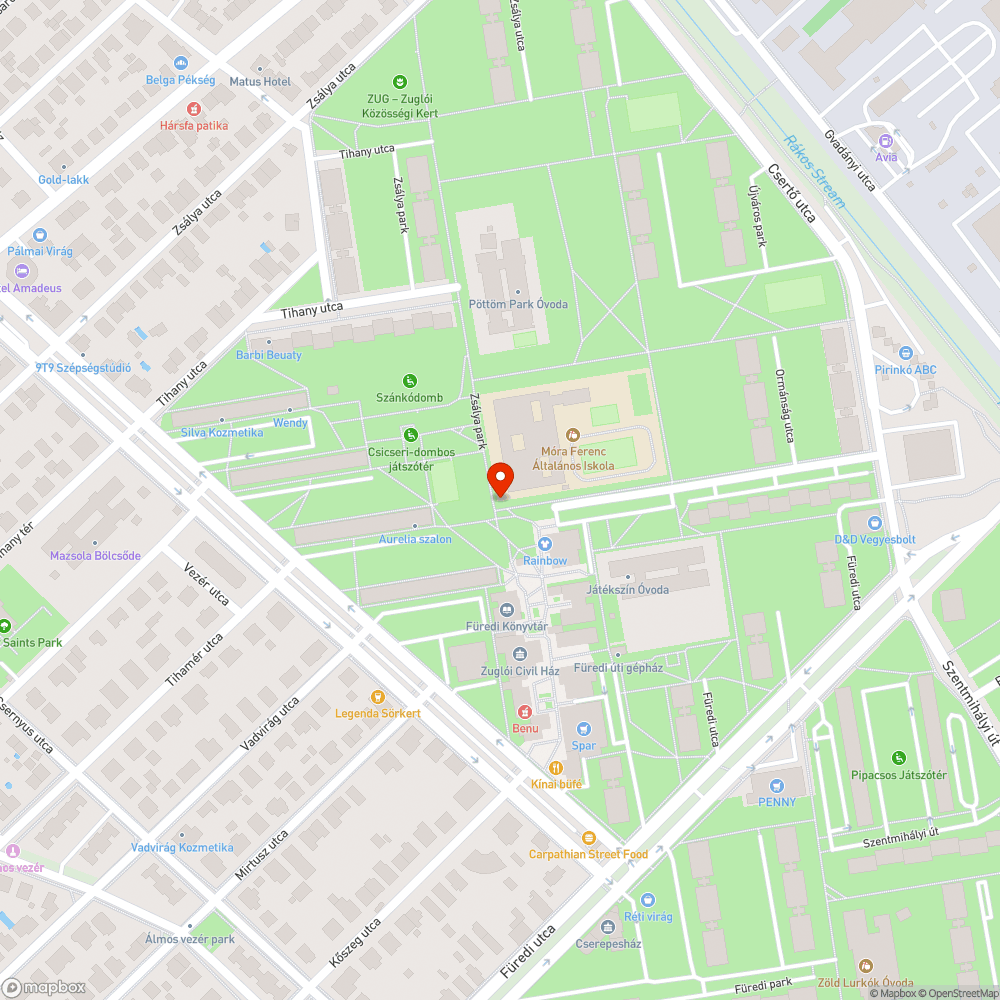 Építkezés miatt eltávolított járdaoszlop bejelentés helye