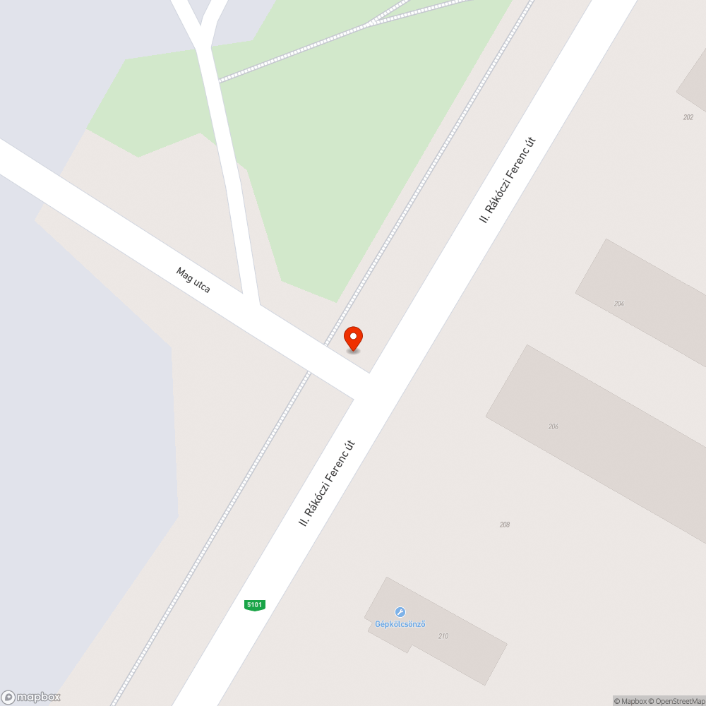 Magas padka, II. Rákóczi Ferenc - Mag utca sarok bejelentés helye