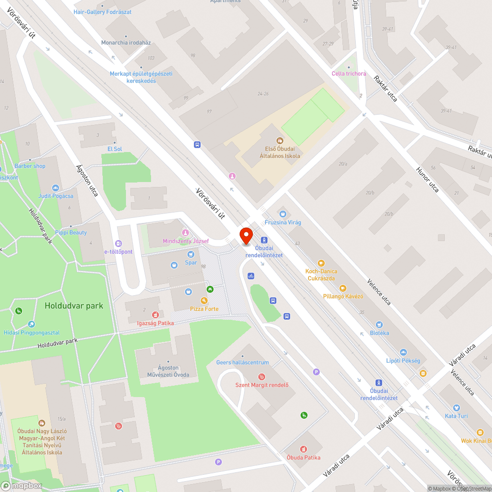 Szemét-probléma az Óbudai Rendelőintézet melletti kis téren bejelentés helye