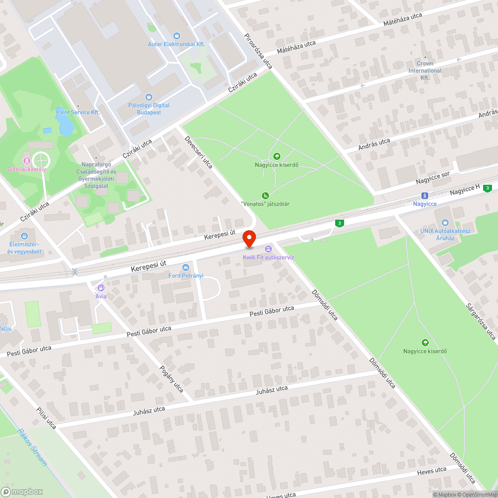 Kerékpáros közlekedést akadályozó kidőlt poller bejelentés helye