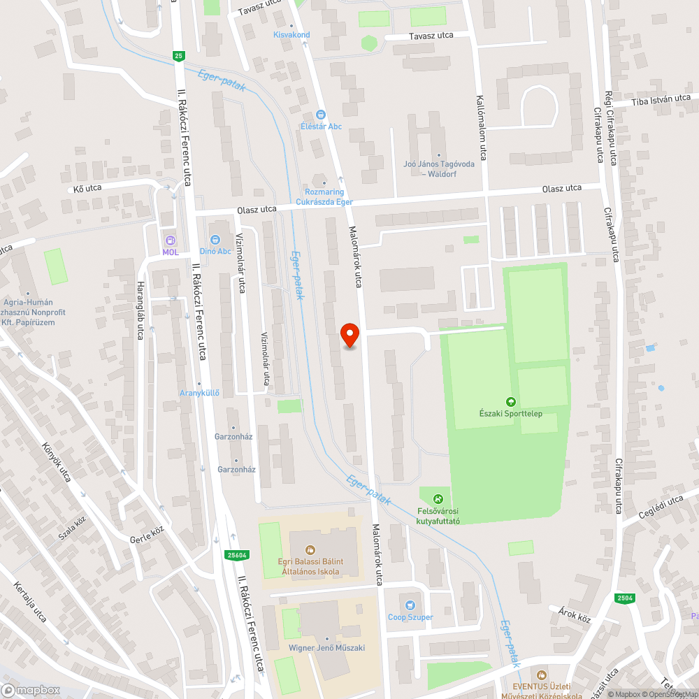 A fák ágai a járda mellett. bejelentés helye