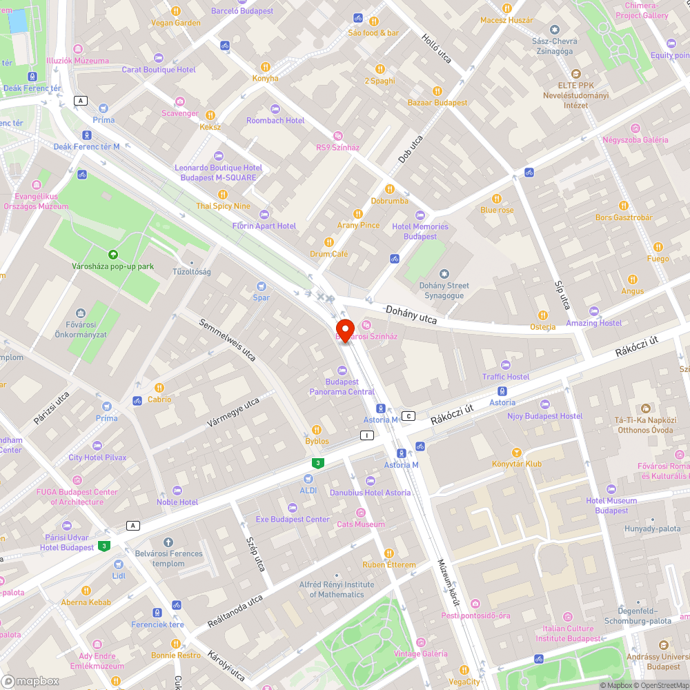 Életveszélyes aknafedő bejelentés helye