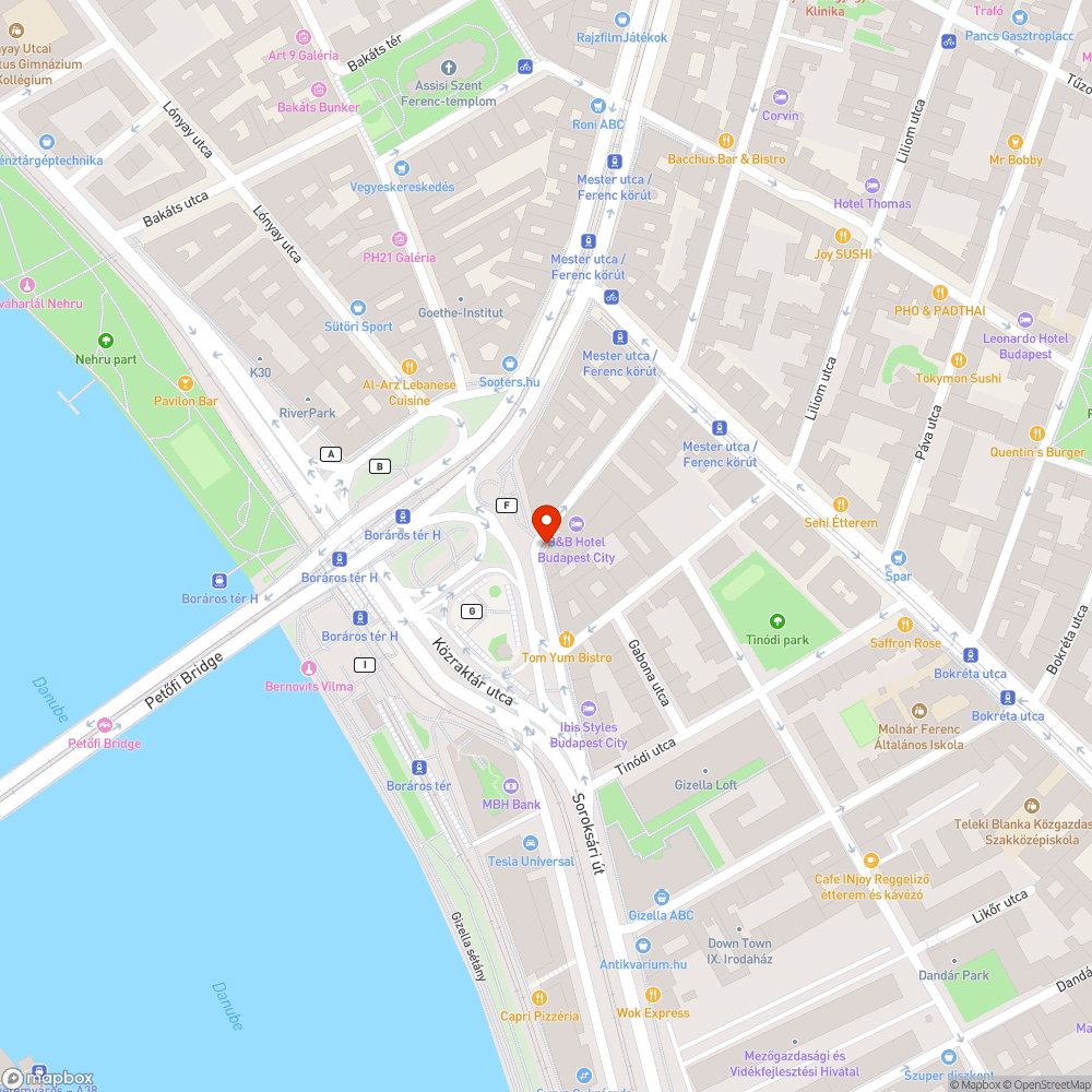 Boráros téri gyalogos mélygarázs bejelentés helye