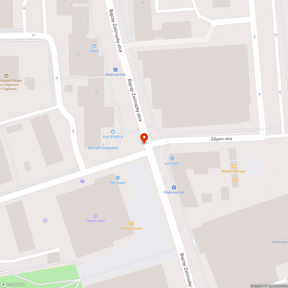 Lámpa bejelentés helye