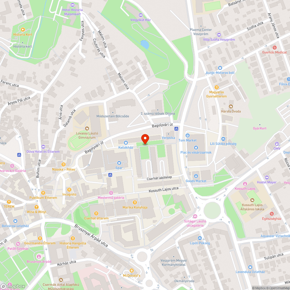 Balesetveszélyes lépcső bejelentés helye