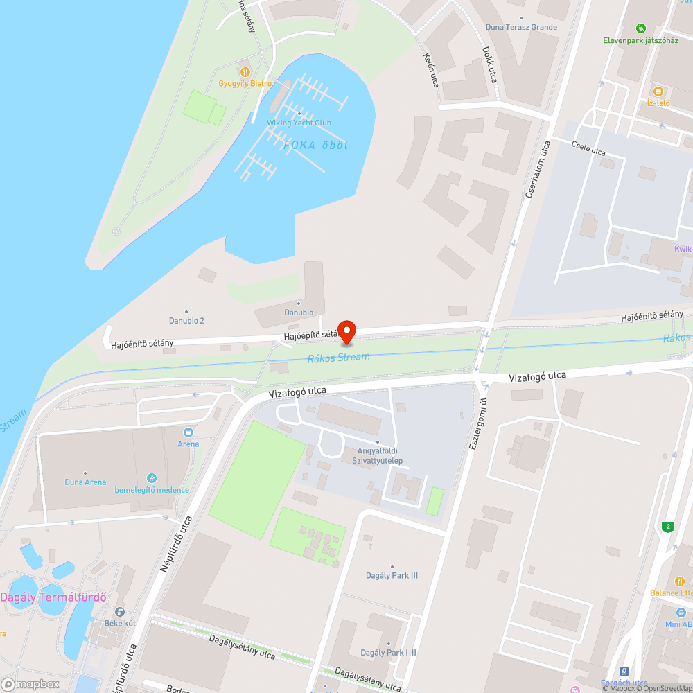 Hulladék a Rákos-patak partján bejelentés helye