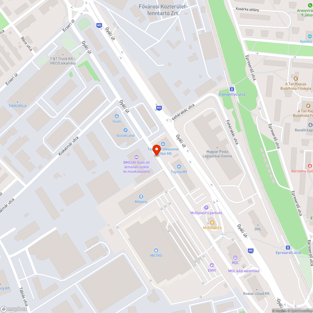 Hiányzó fa a fasorból bejelentés helye