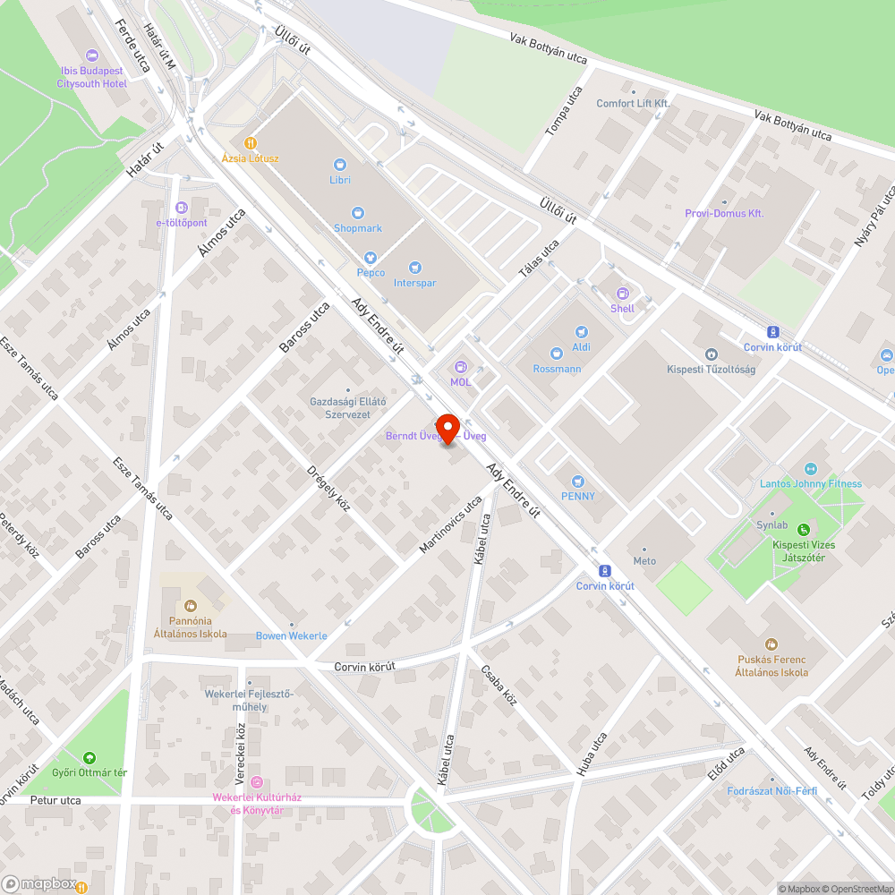 Leszakadt fedél bejelentés helye