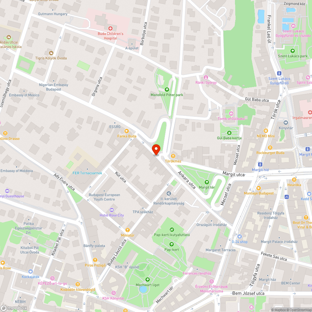 Megsüllyedt útburkolat bejelentés helye