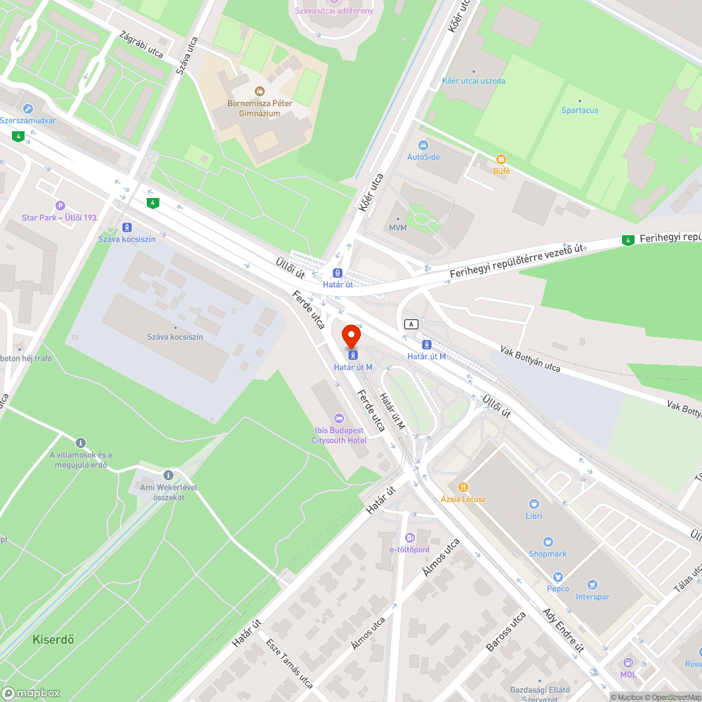 Szemétkupac azócska bódé mögött bejelentés helye