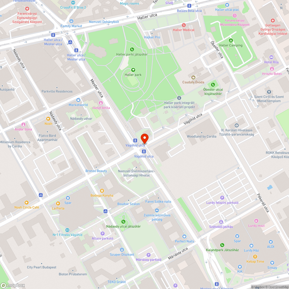 Útjelző bejelentés helye