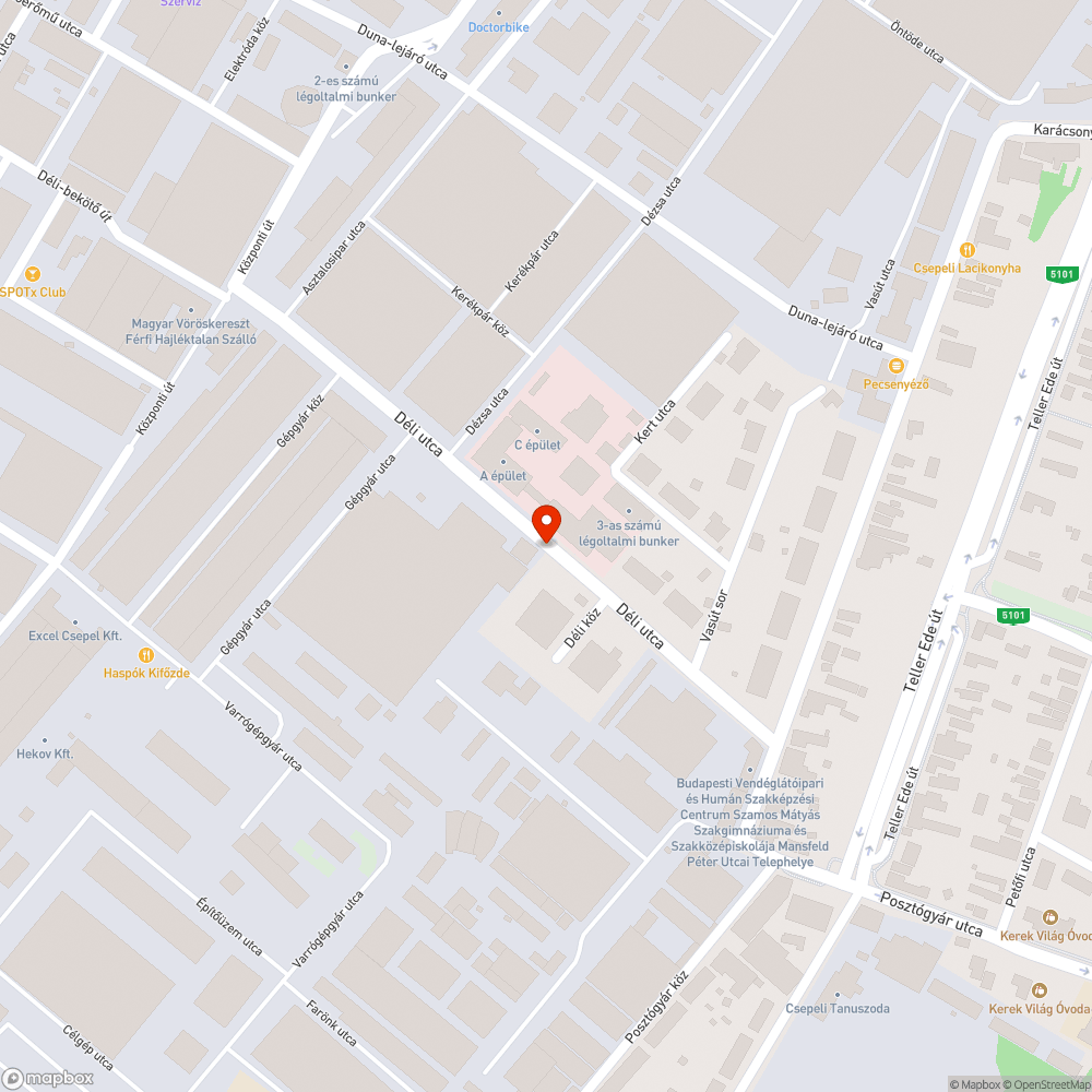 Szemét bejelentés helye