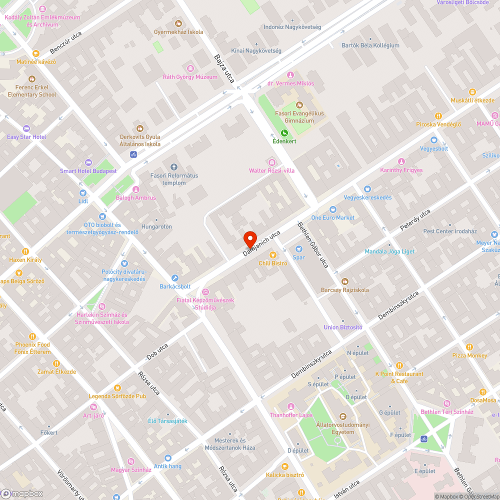 Elhagyott,  lejárt műszakis kiteherautó a Damjanich utcában bejelentés helye