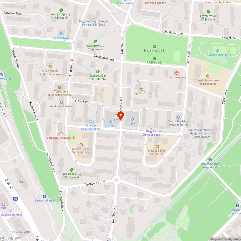 Elkopott záróvonal bejelentés helye