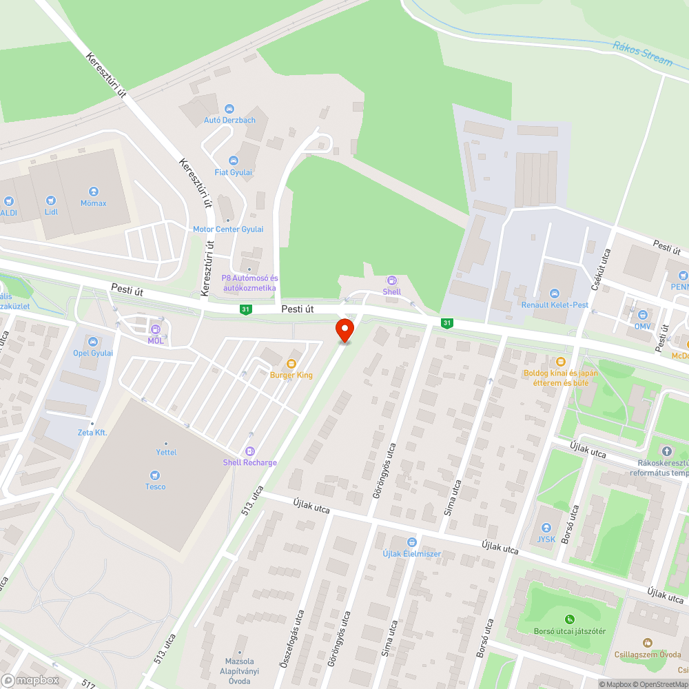 Térkő hiba bejelentés helye