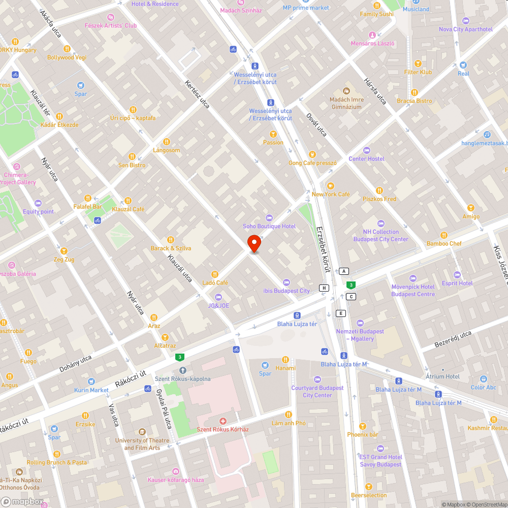 Járdahiba bejelentés helye