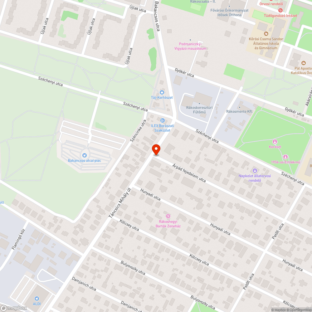 Graffitis doboz bejelentés helye