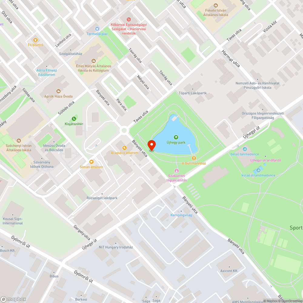 Saras, törött padok a Mély-tónál bejelentés helye