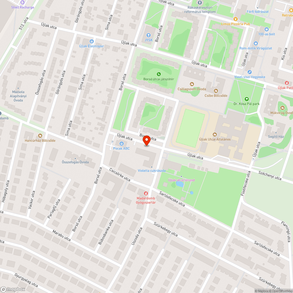 Törött támasztó botok bejelentés helye