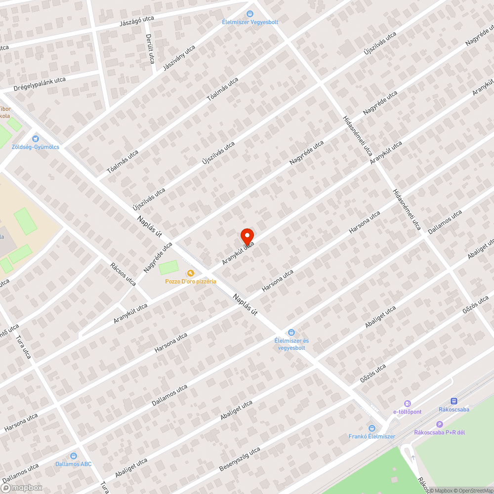 Törött pad bejelentés helye