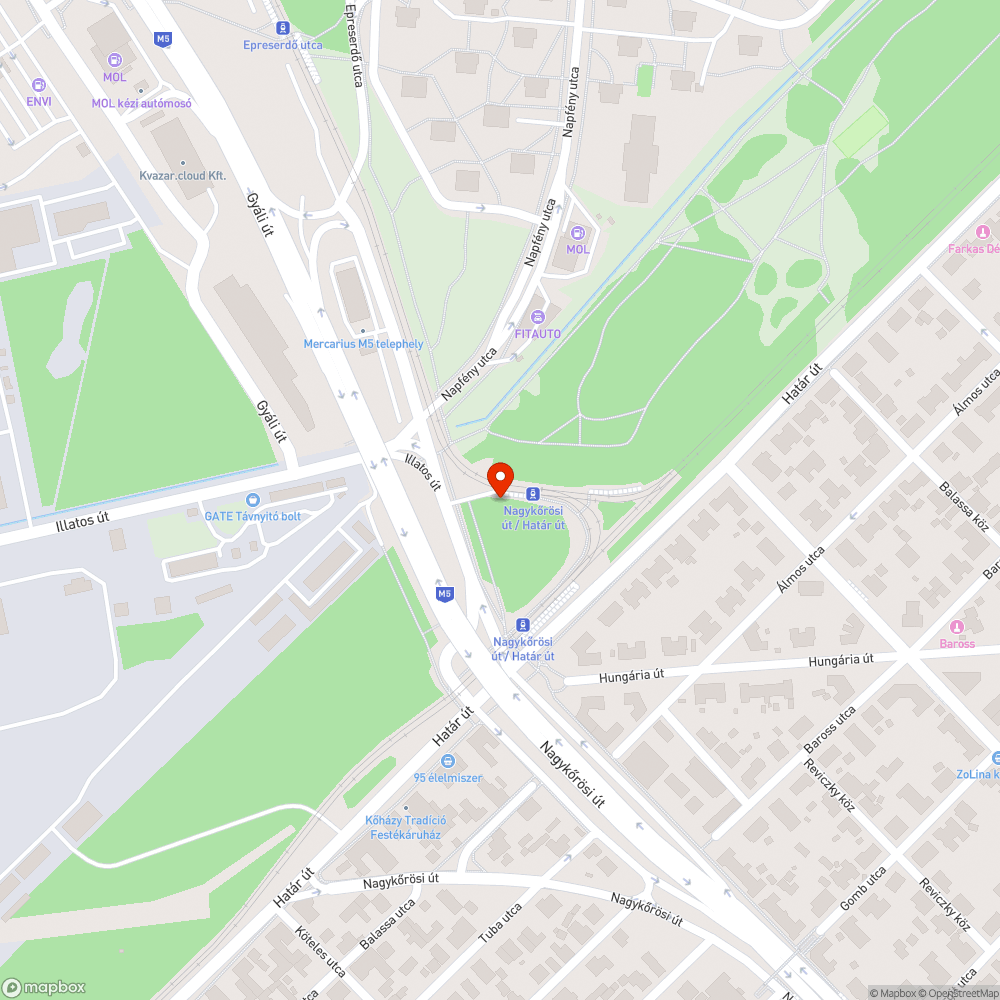 Kőhegyek bejelentés helye