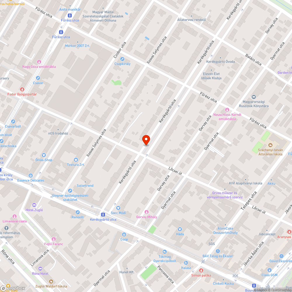 Kátyú bejelentés helye