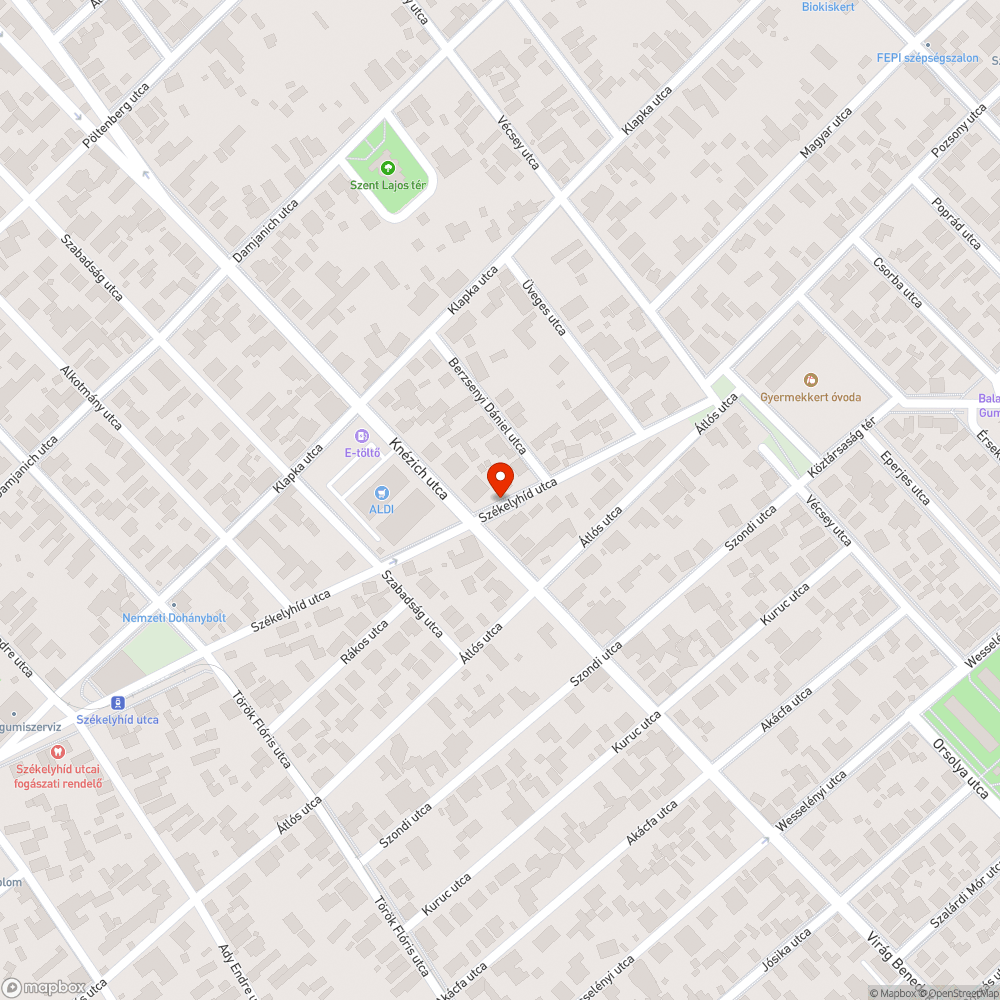 Veszélyes aknatető bejelentés helye