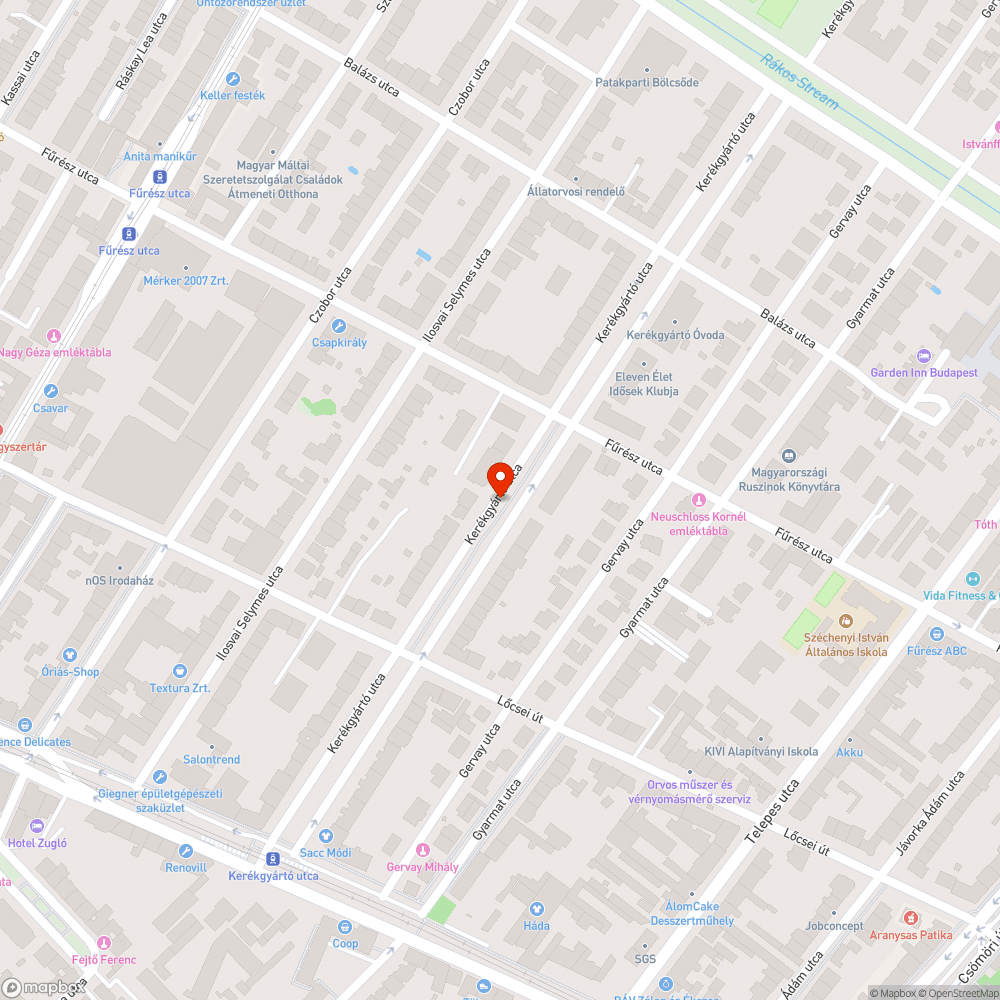 Kátyú bejelentés helye