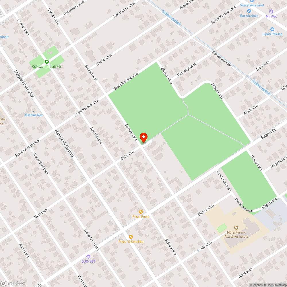 Sérült virágláda bejelentés helye