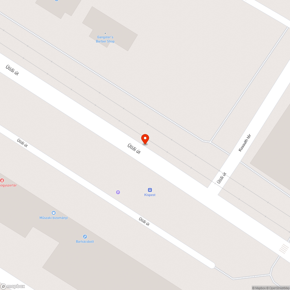 Szétrombolták a villamosvágány szegélyköveit az autósok -  a kossuth téri buszmegállónál bejelentés helye