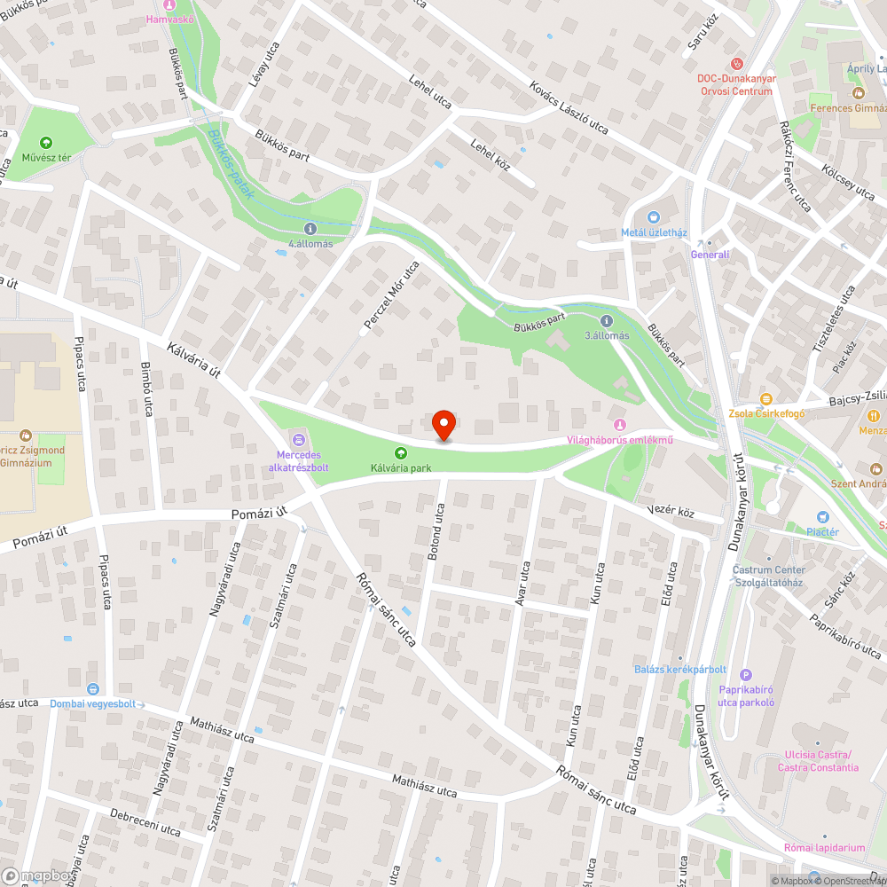 Blaszfémia a Kálváriánál bejelentés helye