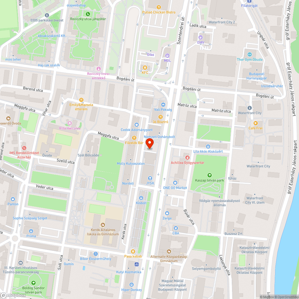 Elhanyagolt utcabútor bejelentés helye