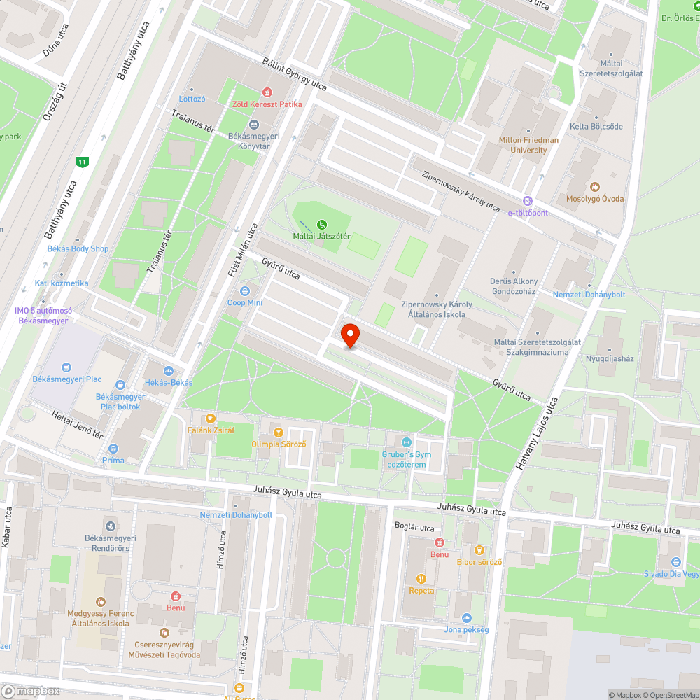 kátyú bejelentés helye