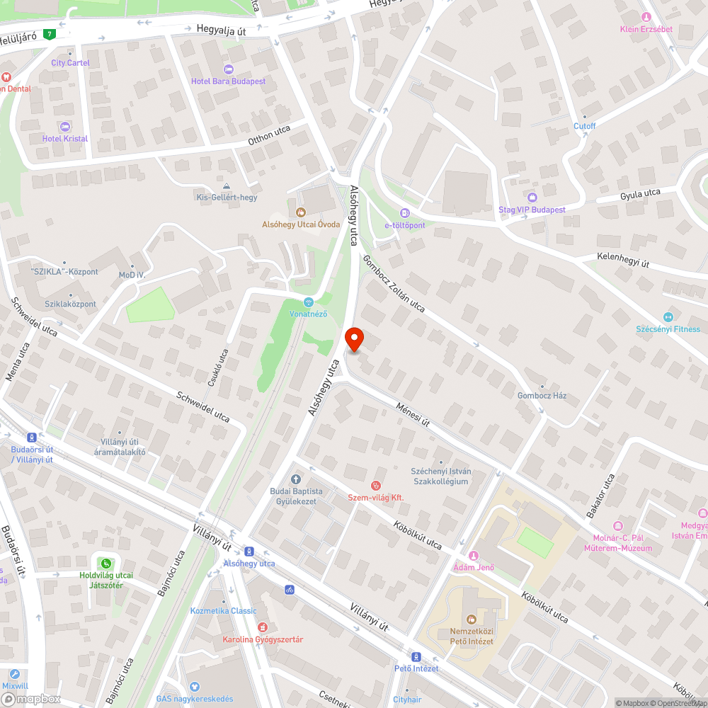 Befejezetlen járdarész bejelentés helye