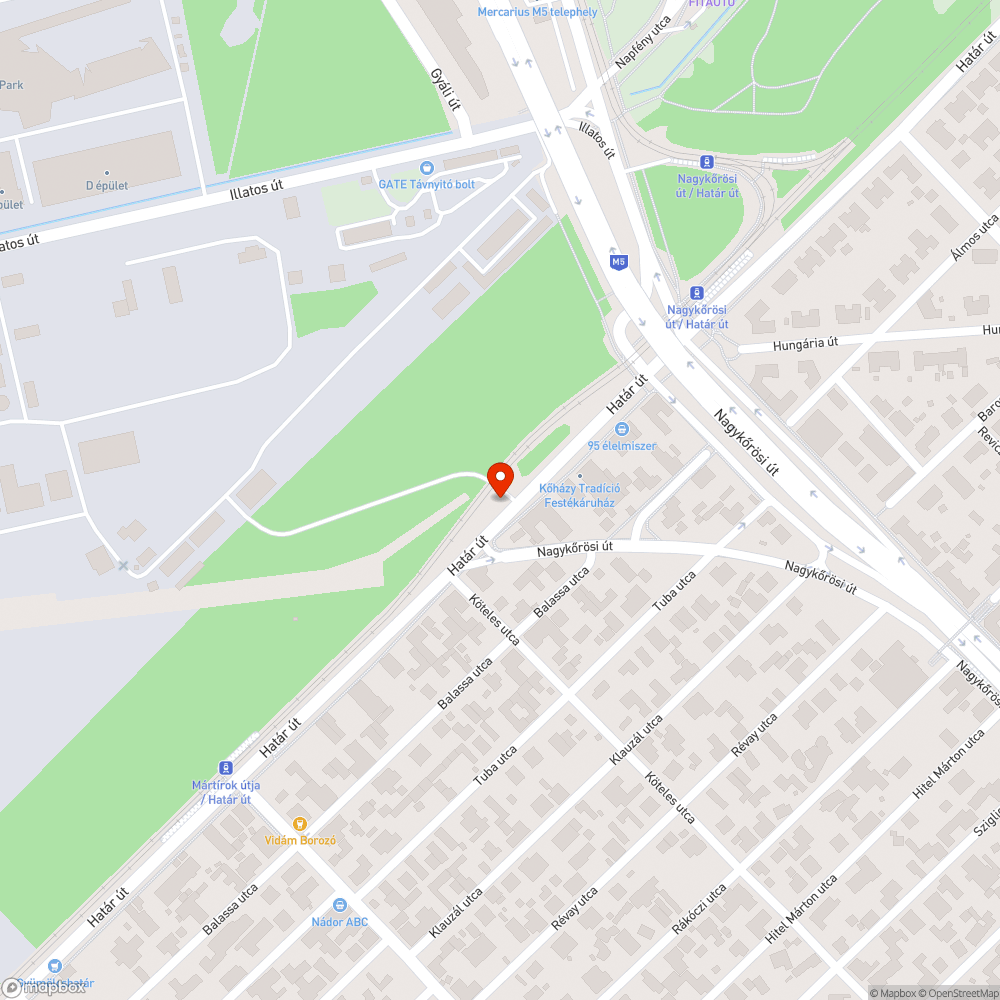 Villamospálya elemek bejelentés helye