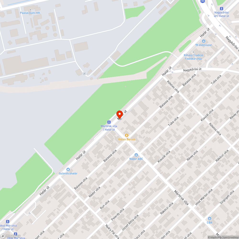 Széttöredezett járda bejelentés helye